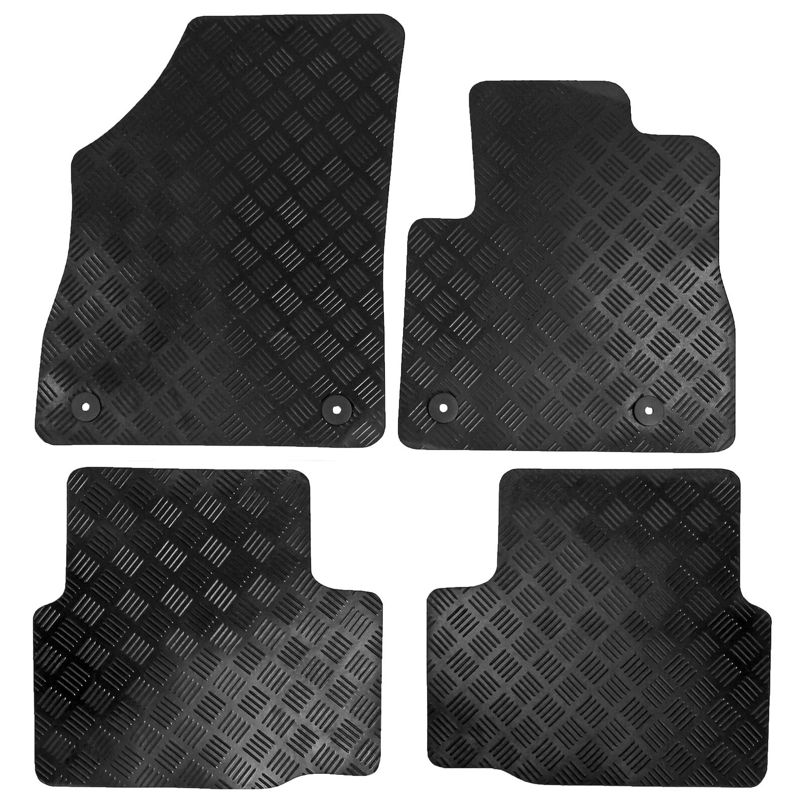 B&Q - Fits Vauxhall Astra K Car Mats Tailored Rubber Mk7 2015 Onwards 4Pc Floor Set - Image 2