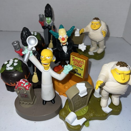 Burger King Simpsons Horrors Marge Barney Krusty Clown Kinder Mahlzeit Spielzeug Set