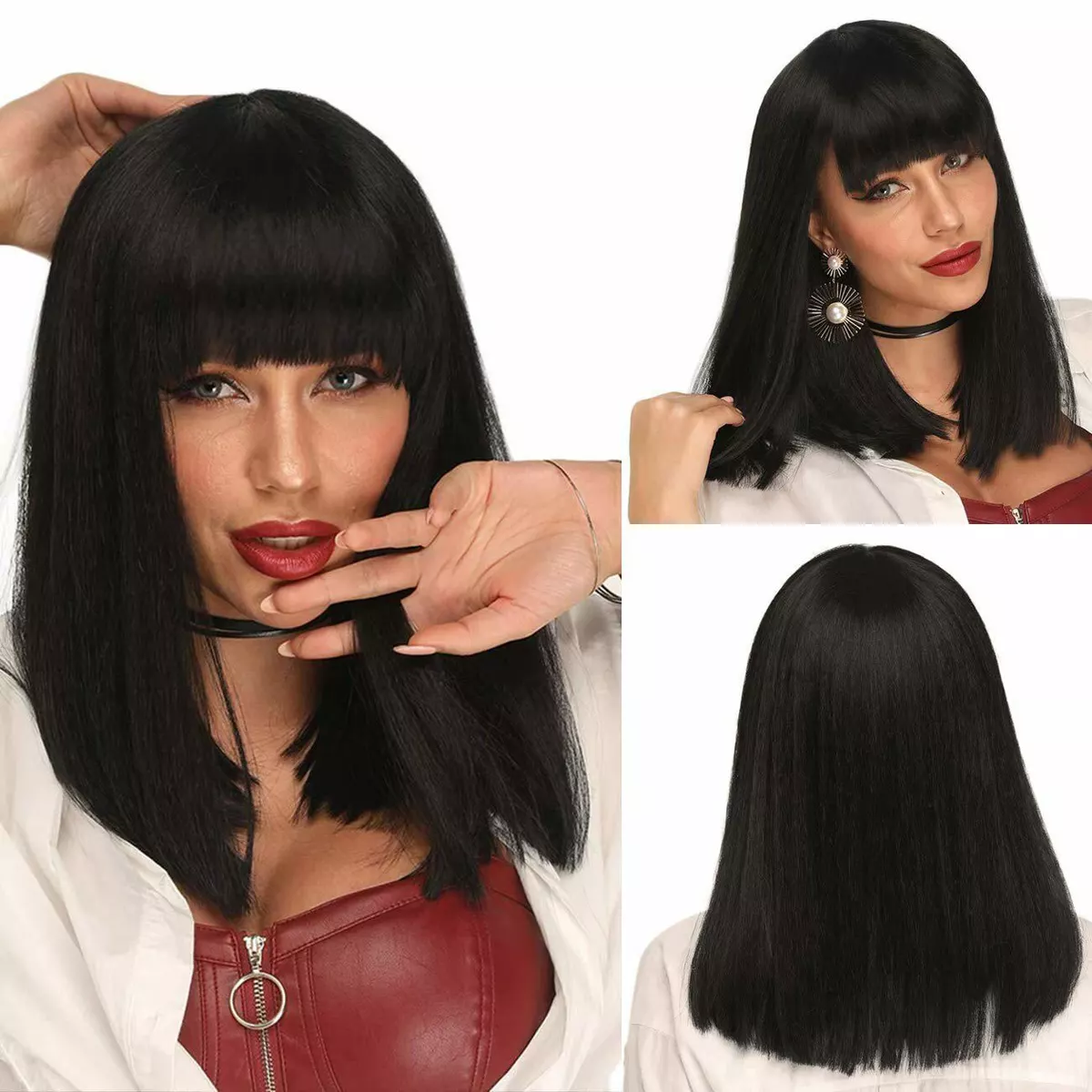 Stylish Bangs Black Hair