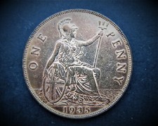 1935 GEORGE V FULL LUSTRE / SNIFF'S  ANCIENT COINS T-6