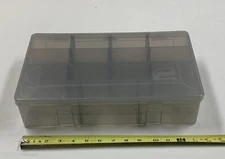 PLANO MOLDING CO.  MODEL 3730 Clear Plastic Deep Storage Box USA