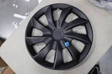 17" 4 Wheel Covers Hub Caps Fit R17 Tire & Steel Wheels Black Matte Hub Caps