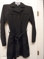 Womens Old Navy Brand BLACK Belted LIghtweight Polyester Jacket- Size XS-VGC