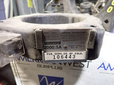 Schlumberger R6L Current Transformer 2000:5 amp 92356-005 T#