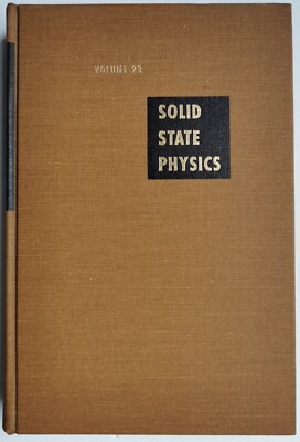SOLID STATE PHYSICS - Volume 23 - GUYER, LARS HEDIN, A.J. HEEGER, J. KONDO -1969