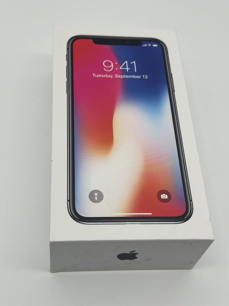 Apple iPhone X 64GB Space Gray Empty Box Only Packaging Apple iPhone X 64GB Space Gray Empty Box Only Packaging