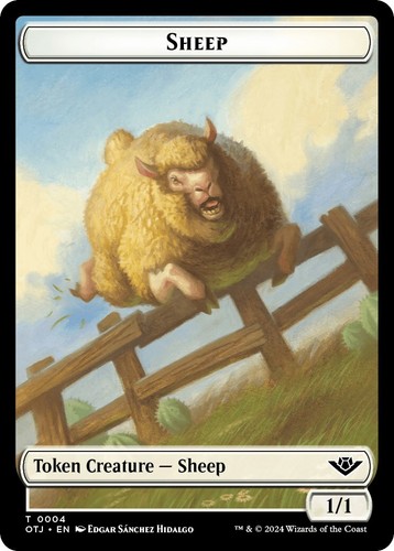 Mtg. 4x Mercenary Double-Sided Tokens. Foil. Outlaws Of Thunder