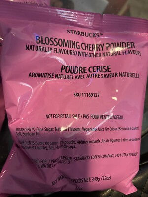 starbucks cherry blossom 2024 unreleased powder BB July 2025 Comes With Topping