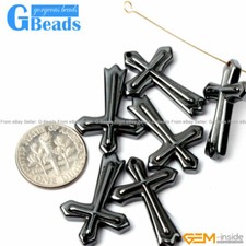 Assorted Shapes Black Hematite Gemstone Pendant Beads Free Shipping 5Pcs