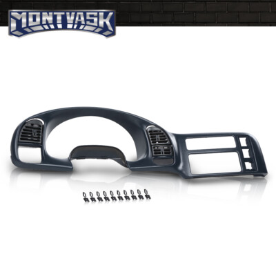 Dash Radio Cluster Bezel Trim Blue Fit For 1995-2005 Chevrolet