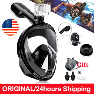 #ad US Snorkel Scuba Full Face Mask Swimming Underwater Diving Masks For Adults L XL