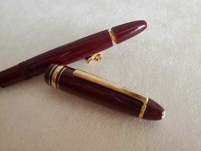 Montblanc Legrand Fountain Pen Stub Pt Bordeaux New 146 Size | eBay