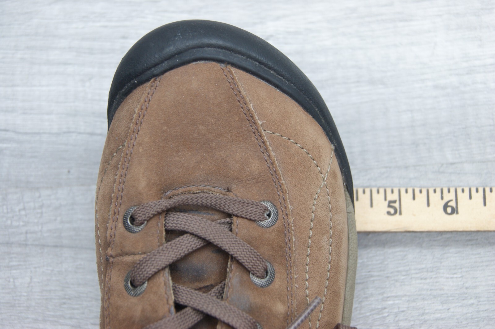 Scarpe stringate da trekking KEEN Superfeet da donna marroni in pelle taglia 8 5 EUC