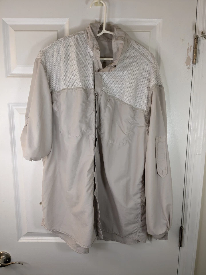 L. L. Bean, Men's, LS, Fishing Shirt, Beige, size L - Image 4 of 4