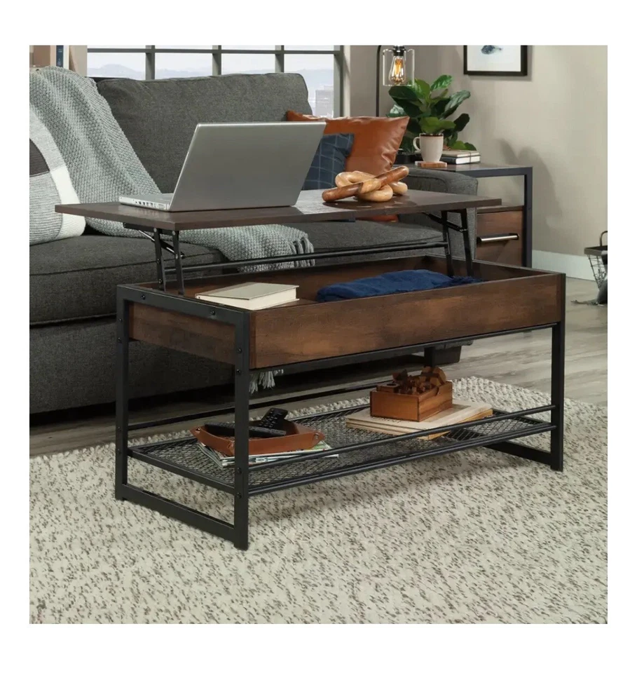 Sauder - Briarbrook Lift Top 咖啡桌 - Barrel Oak — 第 2/4 张图片