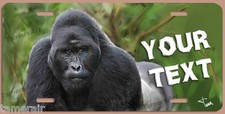 GORILLA APE ART PAINTING LICENSE PLATE, Made in USA