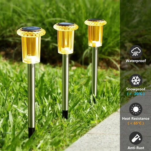 6 PACK Solar Garden Lights Outdoor Halloween LED Flower Stake Lamp Yard Patio - Picture 14 of 26