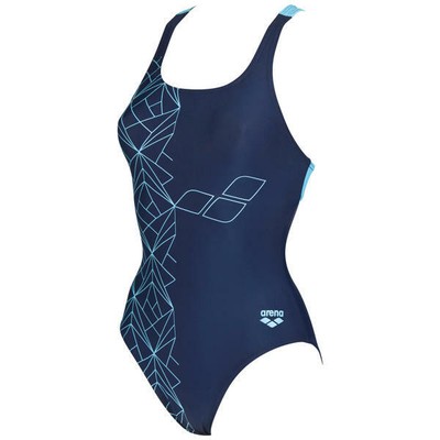 Arena W Escher Swim Pro One Piece Navy Sea Blue Size 32 7 50 Off Ebay