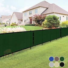 4' 5' 6'x50' Privacy Fence Screen Windscreen Mesh Fabric Shade Cover Tarp Garden