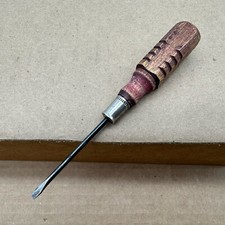 Vintage Flathead Screwdriver Metal Shank Wood Handle 5 3/4&rdquo; Overall Length
