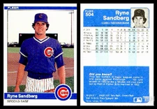 1984 Fleer Baseball #401-659 EX/NM you pick complete your set