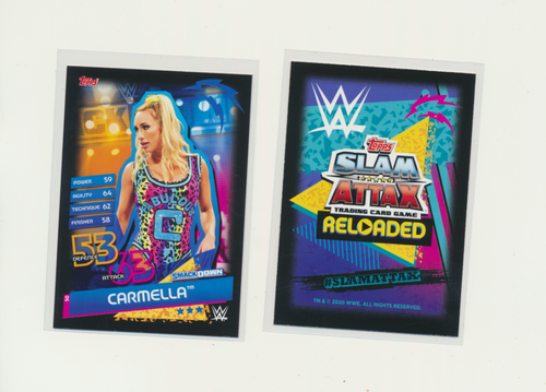 2020 Topps Slam Attax WWE Reloaded Carmella #50 - Picture 1 of 1