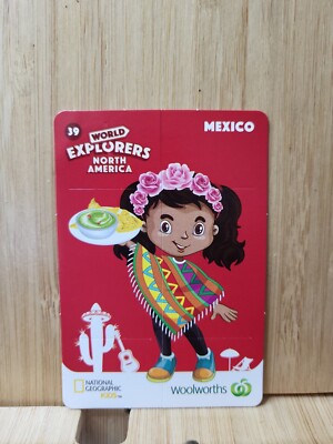 Woolworths World Explorers #39 MEXICO Card  FREE POST