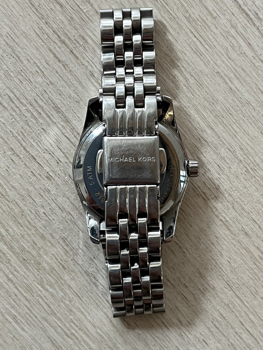 Michael Kors Mini-Size Stainless Steel Lexington Three-Hand