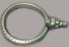 ASIAN JEWELRY CENTRAL BRACELET NICKEL SILVER HANDMADE AFGHANISTAN TURKOMEN 