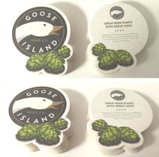 Goose Island Beer Coasters Great Hops Coaster - *25 Pack * - New & Free Shipping