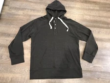 The Normal Brand Men’s SZ XXL Puremeso Hoodie Charcoal Stretch Cotton Hoodie