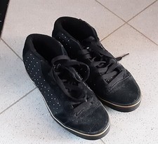 VANS Sneaker Leder Gr.40 UK6,5 US9 Dollin No Skool 2 Mid Top schwarz Punkte weiß