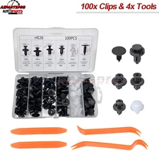6 Size Clips & Tool Universal Plastic Rivet Retainer Fender Liner Fastener Screw