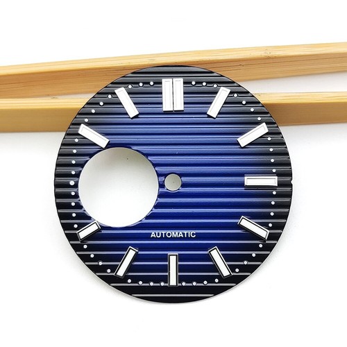 29.8MM Metal Watch Dial Green Luminous for NH38 Automatic Movement - Picture 7 of 13