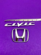  2006 - 2011 Honda Civic Coupe Rear Trunk Lid Emblem Logo Badge Chrome Nice