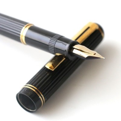 Pilot Justus 14K-585 F Nib Fountain Pen Adjustable Nib tested w/ New CON-40