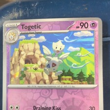 Pokémon Togetic Stage 1 Regular Card Draining Kiss HP 90 Fairy English TCG