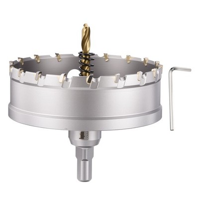 How Saw Kit 3-15/16'' Cutting Diameter Tungsten Carbide Cemented Alloy Silver