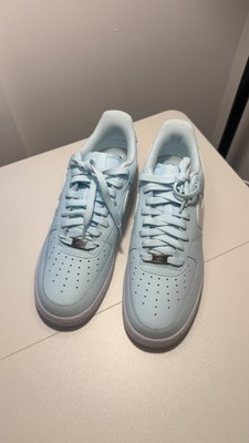Nike Air Force 1 Low '07 Glacier Blue White Sneakers Mens Size 8-8.5NEW