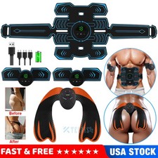 EMS Abdominal Muscle Toning Trainer ABS Stimulator Toner Fitness Binder Gym Belt