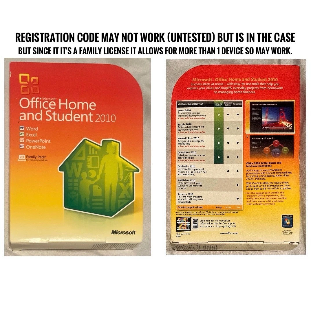 Microsoft office 2010 home products for sale | eBay
