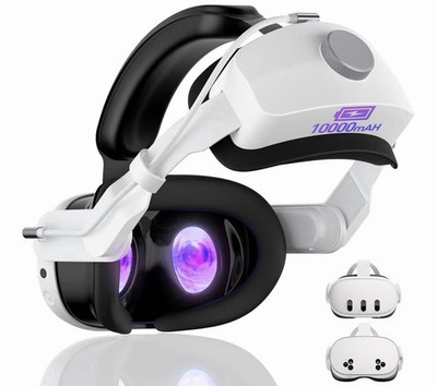 Standalone VR Headset 10000mAh Battery White Plastic