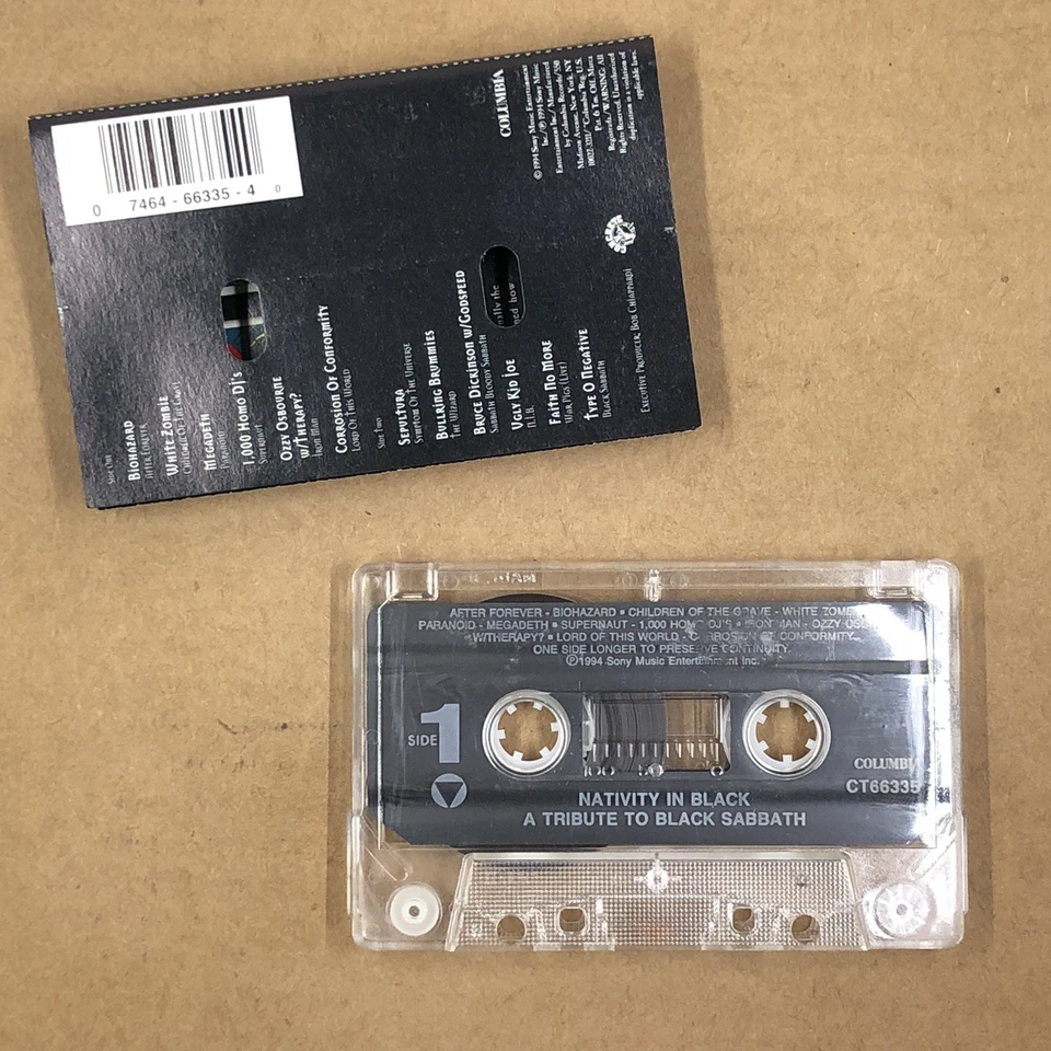 Кассетная лента BLACK SABBATH 90-е TRIBUTE SEPULTURA ТИП O НЕГАТИВ OZZY OSBOURNE - Изображение 2 из 4