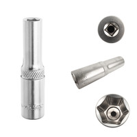 "Stecknuss Sechskant 1/4\" 5 Mm 50 Mm Aus Chrom-Vanadium-Stahl"