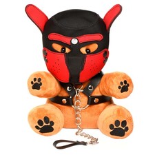 Master Series Pup Bear Plush Removable Muzzle Hood BDSM Pet Play Fetish Gift
