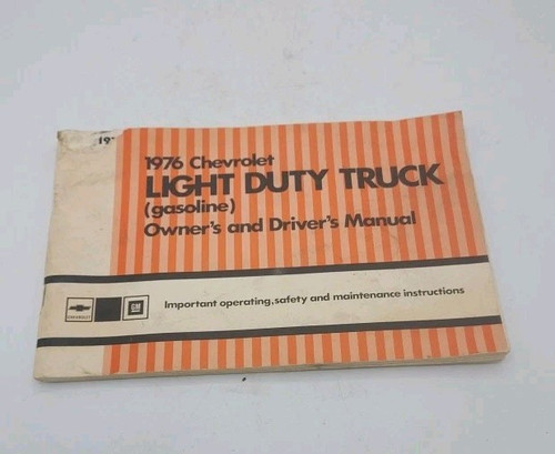 Vintage 1976 Chevy Truck Owners Manual