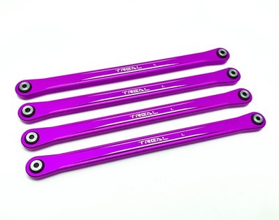 Treal Aluminum 7075 Lower Link Bars (4) Set for Losi LMT (Purple) Purple