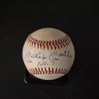 Rawlings Official MLB  Autographed Baseball Signed #7 Mickey Mantle