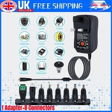 Universal 3-12V Adjustable Voltage Adaptor Charger USB AC/DC Power Supply Adapte