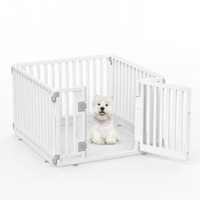 Pet Playpen with Door Dog Playpen Foldable Puppy Playpen for Puppies and Small